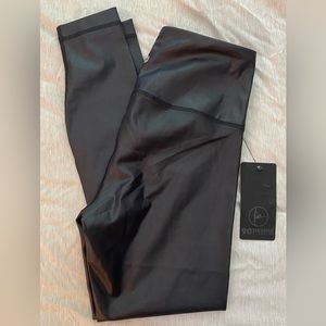 Faux leather leggings